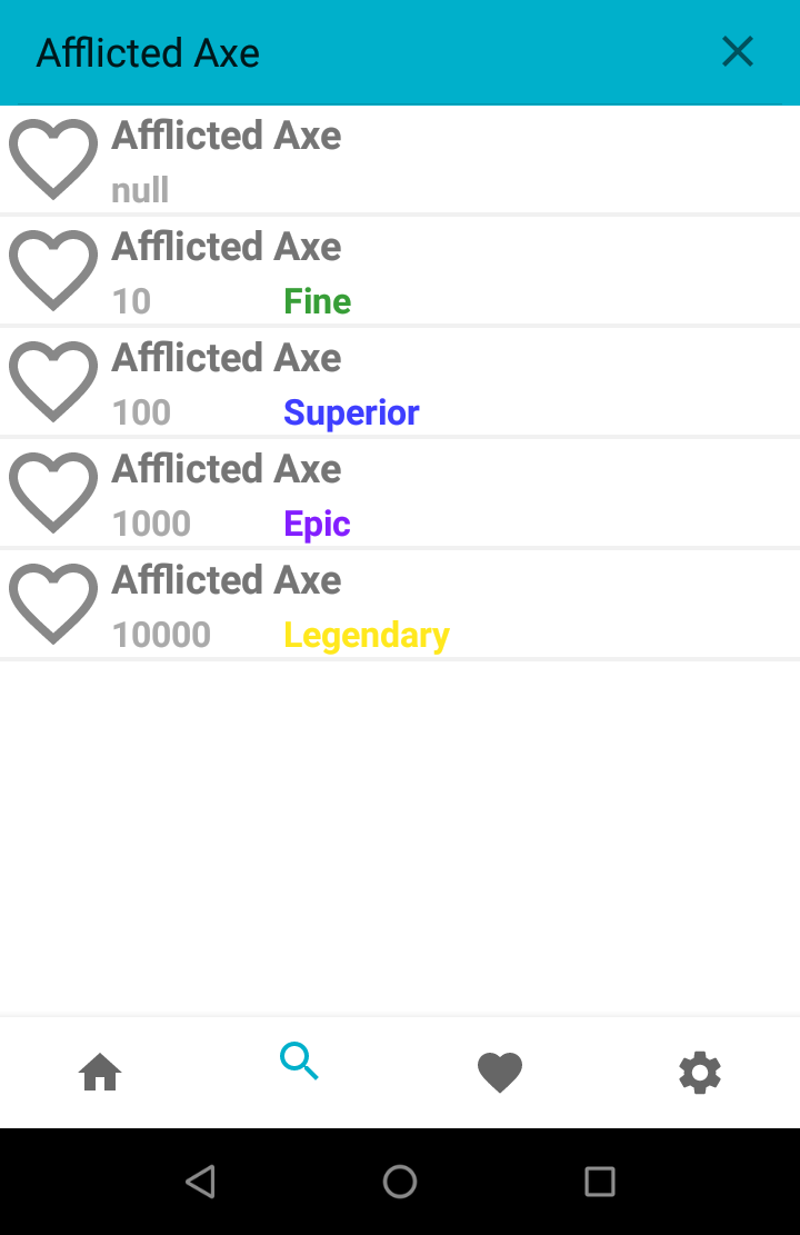 Search light mode